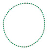 18K White Gold Diamond and Emerald Necklace
