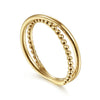 Gabriel & Co. 14K Yellow Gold Criss Cross Ring