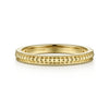 Gabriel & Co. 14K Yellow Gold Textured Bujukan Band