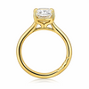 A. Jaffe 14K Yellow Gold 3ct Cushion Solitairet Engagement Ring Setting