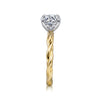 Gabriel & Co. 14K Two-Tone Twist Engagement Ring Setting