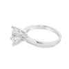 14K White Gold Solitaire Engagement Ring Setting