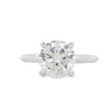 14K White Gold Solitaire Semi-Mount Ring Size 6