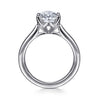 Gabriel & Co. 14K White Gold Lotus Head Solitaire Engagement Ring Setting