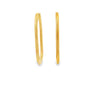 18K Yellow Gold Elongated Hoops