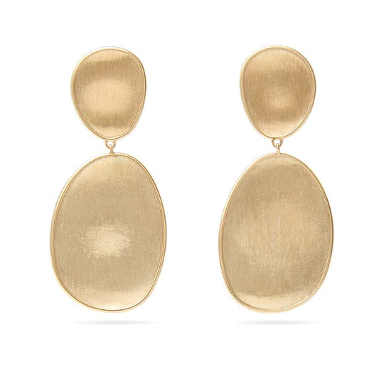 Marco Bicego 18K Yellow Gold Lunaria Double Drop Earrings