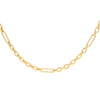 Luigi Tavanti 14K Yellow Gold Alternating Link Chain Necklace
