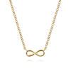 Gabriel & Co. 14K Yellow Gold Infinity Necklace