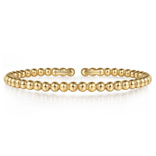 Gabriel & Co. 14K Yellow Gold Bujukan 4mm Split Bangle