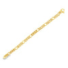 18K Yellow Gold Curb Link Mens Bracelet