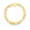 18K Yellow Gold Curb Link Mens Bracelet