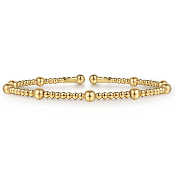Gabriel & Co. 14K Yellow Gold Bujukan Split Bangle