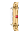 Michele Deco Madison Mini Diamond 18K Gold-Plated Stainless Steel Watch