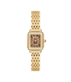 Michele Deco Madison Mini Diamond 18K Gold-Plated Stainless Steel Watch
