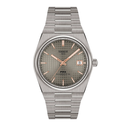 Tissot PRX Titanium Powermatic 80 with 38mm Anthracite Colored Dial