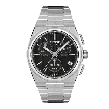 Tissot PRX Stainless Steel Watch with 41mm Black Dial