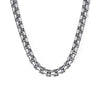 Gabriel & Co. Sterling Silver Men's Solid Round Box Chain Necklace 22"