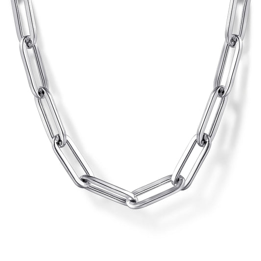Gabriel & Co. Sterling Silver 18 Inch Paperclip Chain