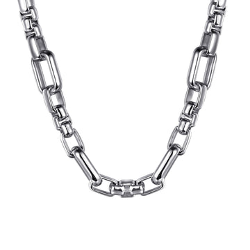 Gabriel & Co. Sterling Silver 22" Solid Figaro Chain