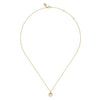 Gabriel & Co. 14K Yellow Gold White Sapphire Bujukan Circle Pendant