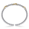 Gabriel & Co Stainless Steel & 14K Bujukan Station Bangle