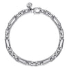 Gabriel & Co. Sterling Silver Figaro Chain Bracelet