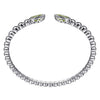 Gabriel & Co. Sterling Silver Bujukan and Peridot Split Bangle