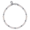 Gabriel & Co. Sterling Silver Bujukan Pearl Station Bracelet
