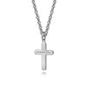 Gabriel & Co. Sterling Silver Brushed Cross Pendant