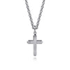 Gabriel & Co. Sterling Silver Brushed Cross Pendant