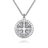 Gabriel & Co. Sterling Silver St. Christopher Medallion Necklace