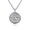 Gabriel & Co. Sterling Silver St. Christopher Medallion Necklace