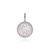 Gabriel & Co. Sterling Silver Bujukan Mother of Pearl Starburst Medallion Pendant