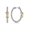 Gabriel & Co. Infinity" Two-Tone Bujukan Infinity Classic Hoop Earrings