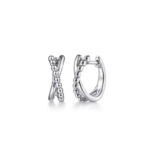 Gabriel & Co. Sterling Silver Bujukan Twisted Huggies