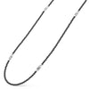 Lagos Black Agate & Sterling Silver Station Necklace