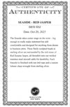 William Henry "Seaside" Red Jasper Bracelet
