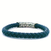 William Henry "Blue Ridge" Leather and Sterling Silver Bracelet