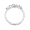 14K Diamond Anniversary Band with 5 Lab Grown Emerald Diamonds 2.00 Carat