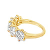 14K Yellow Gold Geometric 5-Stone Lab Grown Diamond Anniversary Band
