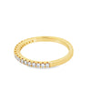14K Yellow Gold 1/4-Carat Lab Grown Diamond Anniversary Band