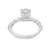 14K White Gold 2-Carat Oval Lab Grown Diamond Engagement Ring
