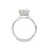 14K White Gold 3-Carat Oval Lab Grown Diamond Engagement Ring