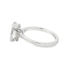 14K White Gold 3-Carat Oval Lab Grown Diamond Engagement Ring