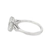 14K White Gold 3-Carat Oval Lab Grown Diamond Side Stones Engagement Ring