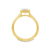 14K Yellow Gold 2-Carat Bezel-Set Radiant Lab Grown Diamond Engagement Ring