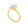 14K Yellow Gold 2-Carat Bezel-Set Radiant Lab Grown Diamond Engagement Ring