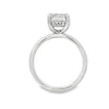 14K White Gold 3-Carat Emerald Cut Lab Grown Diamond Engagement Ring