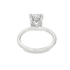 14K White Gold 3-Carat Emerald Cut Lab Grown Diamond Engagement Ring