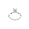 14K White Gold 2-Carat Radiant Cut Lab Grown Diamond Engagement Ring